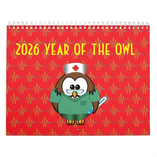 2026 year of the owl calendar kalender (Hoes)