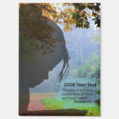 2026 Year Text Meditating Magneet (Voorkant)