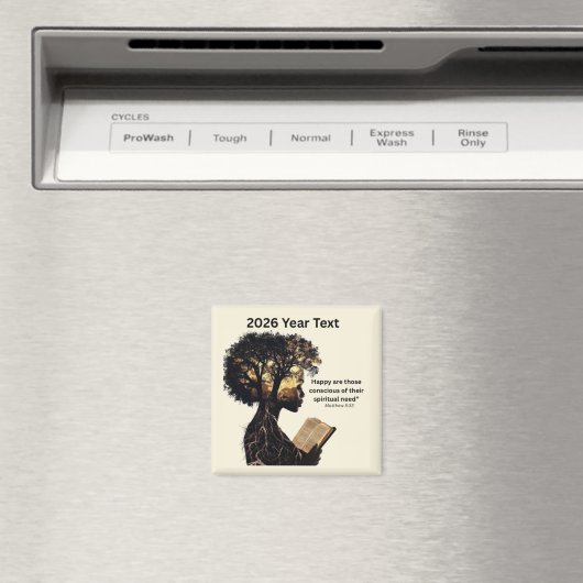 2026 Year Text Reading Magneet (Insitu (Vaatwasser))