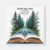 2026 Year Text Road to Life Magneet (Voorkant)