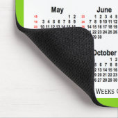 2026 Yellow Green 52-weekagenda van Janz Muismat (Hoek)