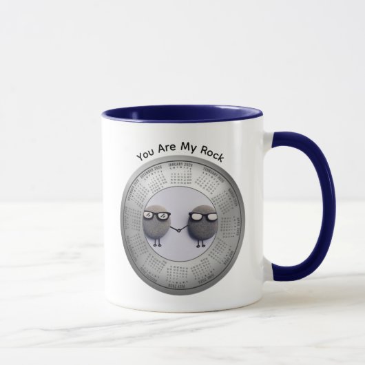 2026 You Are My Rock Calendar Coffee Mug Mok (Rechts)