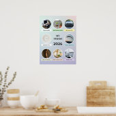 2026 Zachte Gradiënt Cirkel Poster voor Juiste Vis (Keuken)