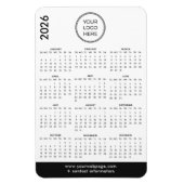 2026 Zakelijk Logo Magneetkalender Magneet (Verticaal)