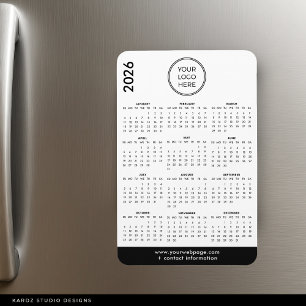 2026 Zakelijk Logo Magneetkalender Magneet