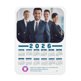 2026 Zakelijke fotokalender Zakelijke vakantie Magneet