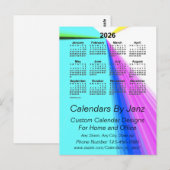 2026 Zakelijke kalender Vanishing Point door Janz Briefkaart (Voorkant / Achterkant)