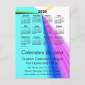 2026 Zakelijke kalender 'Vanishing Point' van Janz Briefkaart (Voorkant)