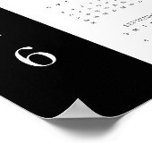 2026 Zakelijke Logo Foto Volle jaar Muurkalender Poster (Hoek)