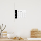 2026 Zakelijke Logo Voljaar Muurkalender Poster (Keuken)