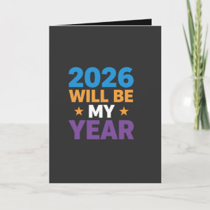 2026 Zal Mijn Jaar Zijn Inspirerende Nieuwe Beginn Kaart