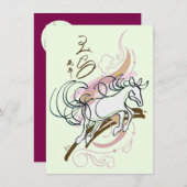 2026 Zodiac Horse Chinese New Year Kaart (Voorkant / Achterkant)