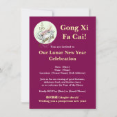 2026 Zodiac Horse Chinese New Year Kaart (Achterkant)