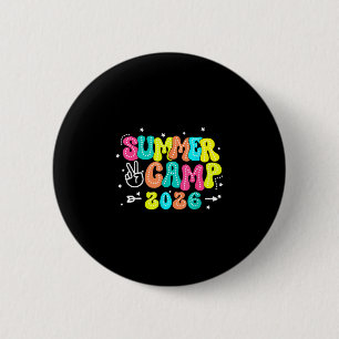 2026 zomer kamp 2026 zomer vakantie matching ronde button 5,7 cm