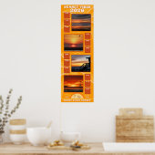 2026 Zonsondergangen en Strandstemmingen Kalender Poster (Keuken)
