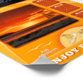 2026 Zonsondergangen en strandstemmingen Poster (Hoek)