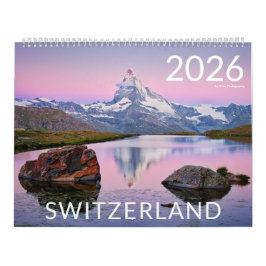 2026 Zwitserland natuur & landschapsfoto Kalender