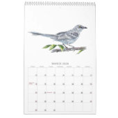 2026Achtertuin Vogels in Waterverf Kalender (Mar 2026)