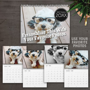 2027 -- 14 Foto Sjabloon Volledige Afdekking Kalender