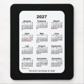 2027 2027 2010 Zwarte Agenda van Janz Muismat (Voorkant)