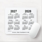 2027-2028 Agenda van de Witte School van Janz Muismat (Met muis)