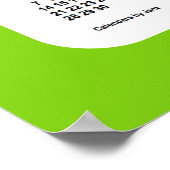 2027-2028 Gele groene schoolagenda van Janz Poster (Hoek)