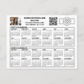 2027 2028 Kalender met logo, QR-code, foto Briefkaart (Voorkant)