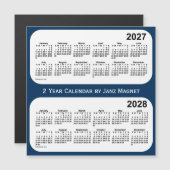 2027-2028 Politiedoos Blauw 2 jaar Agenda van Janz (Voorkant / Achterkant)