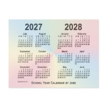 2027-2028 Rainbow Cloud School Agenda van Janz