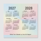 2027-2028 Schoolagenda voor de regenboog van Janz (Voorkant)