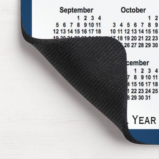 2027-2028 Schoolagenda voor politie: Blauwe School Muismat (Hoek)