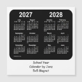 2027-2028 Schoolkalender voor zwart-wit door Janz (Voorkant)