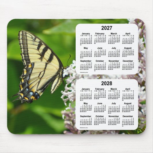 2027-2028 Swallowtail Butterfly Agenda van Janz Muismat (Voorkant)