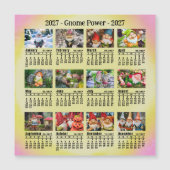 2027 Aangepaste foto Gnome-agenda Zondag begint (Voorkant)