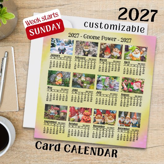2027 Aangepaste foto-kabouter-agenda Zondag begint