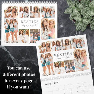 2027 Aangepaste foto van beste vriendin Kalender