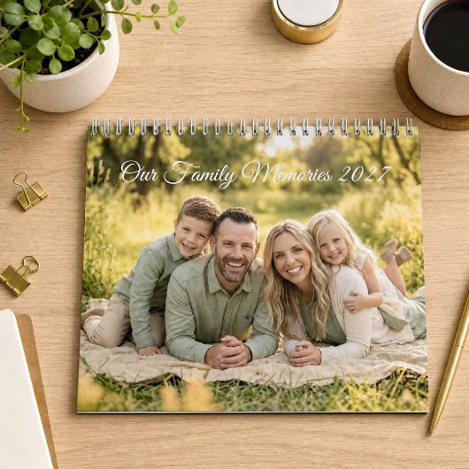 2027 Aangepaste gezelfamiliefoto  Kalender