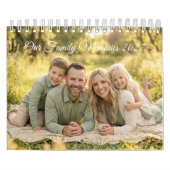 2027 Aangepaste gezelfamiliefoto  Kalender (Hoes)