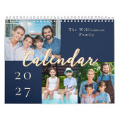 2027 Aangepaste gezelfgemaakte foto-agenda Kalender (Hoes)