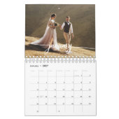 2027 Aangepaste Trouwfoto Chic Script Kalender (Jan 2027)