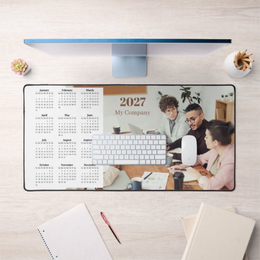 2027 Aangepaste Zakelijke Kalender Grote Muismat Bureaumat (Kantoor 1)