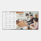 2027 Aangepaste Zakelijke Kalender Grote Muismat Bureaumat (Voorkant)