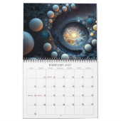 2027 Abstract Cosmos Surrealistische Ruimtekunst K Kalender (Feb 2027)