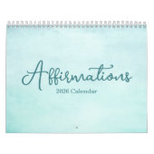2027 Affirmatie Quotes Inspirerende Waterverf Kalender (Hoes)