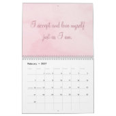 2027 Affirmatie Quotes Inspirerende Waterverf Kalender (Feb 2027)