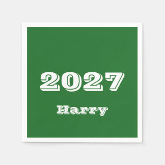 2027 Afstudeerceremonie Persoonlijke servetten