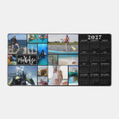 2027 Agenda 14 Foto's Monogram Naam Aangepaste Kle Bureaumat (Voorkant)