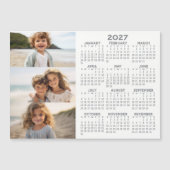 2027 Agenda - 3 Foto's - Basic Grey Witte Magneet (Voorkant)