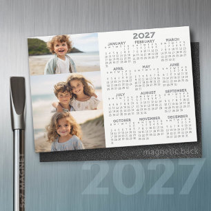 2027 Agenda - 3 Foto's - Basic Grey Witte Magneet