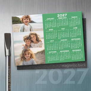 2027 Agenda - 3 Foto's Basis Groen Witte Magneet